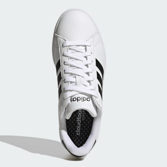 Adidas Grand Court 2.0 NWT black & white shoes women’s 9 - Picture 4 of 8